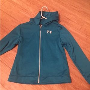 blue under armour jacket